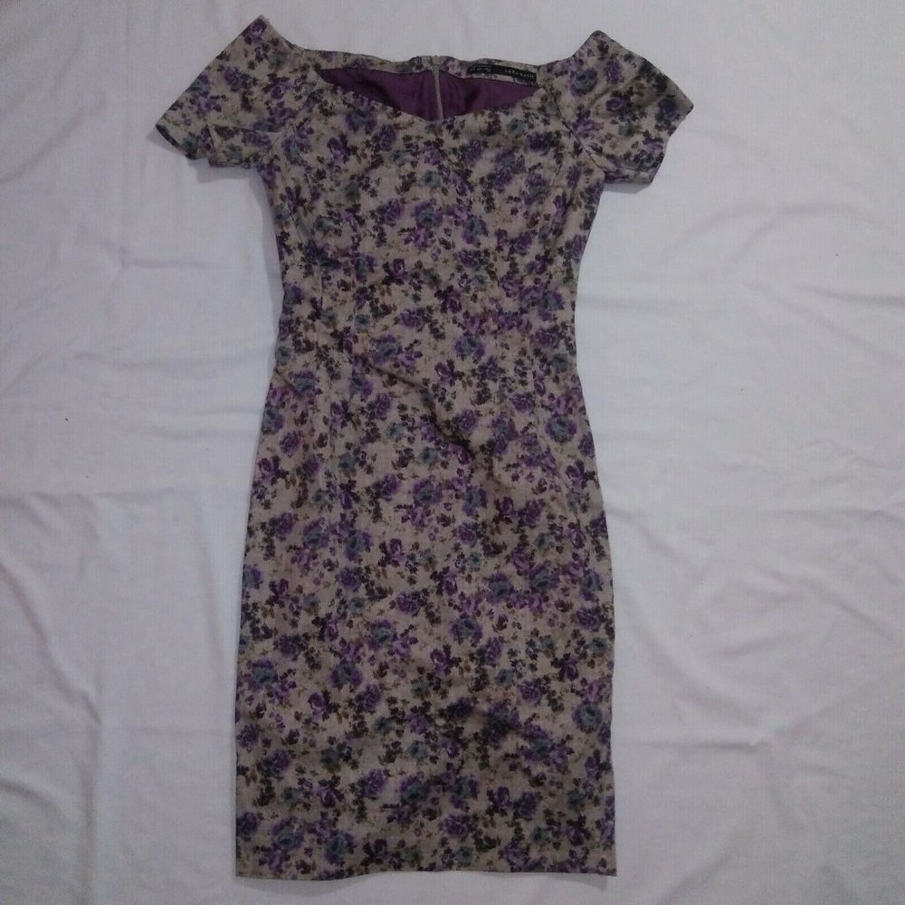 Zara Basic Size 5 Floral Print Sheath Dress